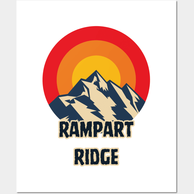 Rampart Ridge Wall Art by Canada Cities